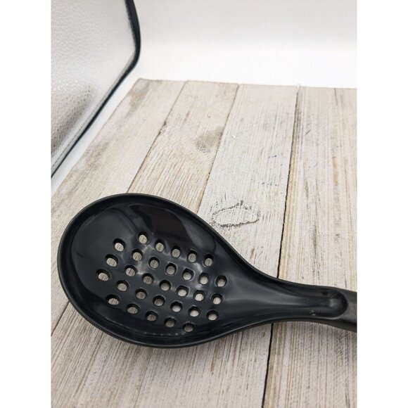 Farberware Slotted Holes Spoon Black 11 3/4" Spoon Serving - Picture 4 of 6